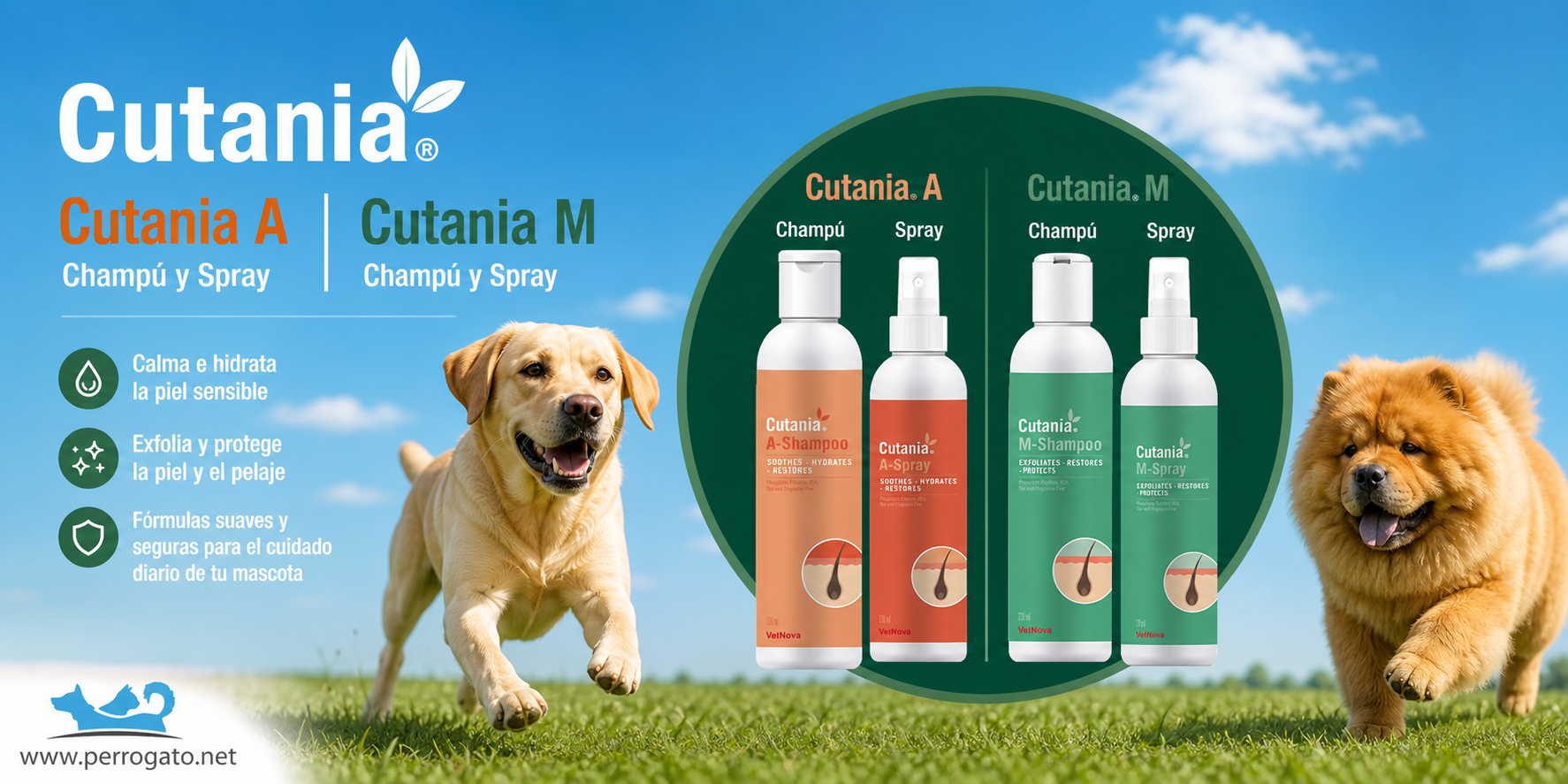 CUTANIA de VETNOVA, Higiene y salud cutanea